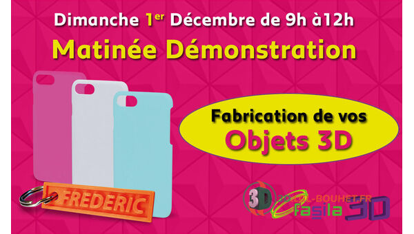 Matinée démonstration imprimante 3D Matinée démonstration imprimante 3D
