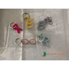 Porte-clés personnalisable initiale ou objet