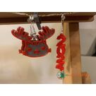 Boucles d'oreilles renne du père-noel et année 2024