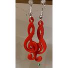 Boucles d'oreilles clé de sol