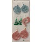 Boucles d'oreilles arbre de vie- sapin avec étoiles - dauphin