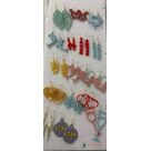 Boucles d'oreilles  feuille - cerf - dauphin - clé de sol - 2024 - étoiles superposées - coeur avec maman et enfant - love - flocon de neige - coeur - étincelle