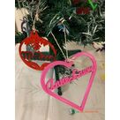 Coeur de Noël avec prénom