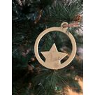 Boule de noël étoile personnalisée avec prénom Elise